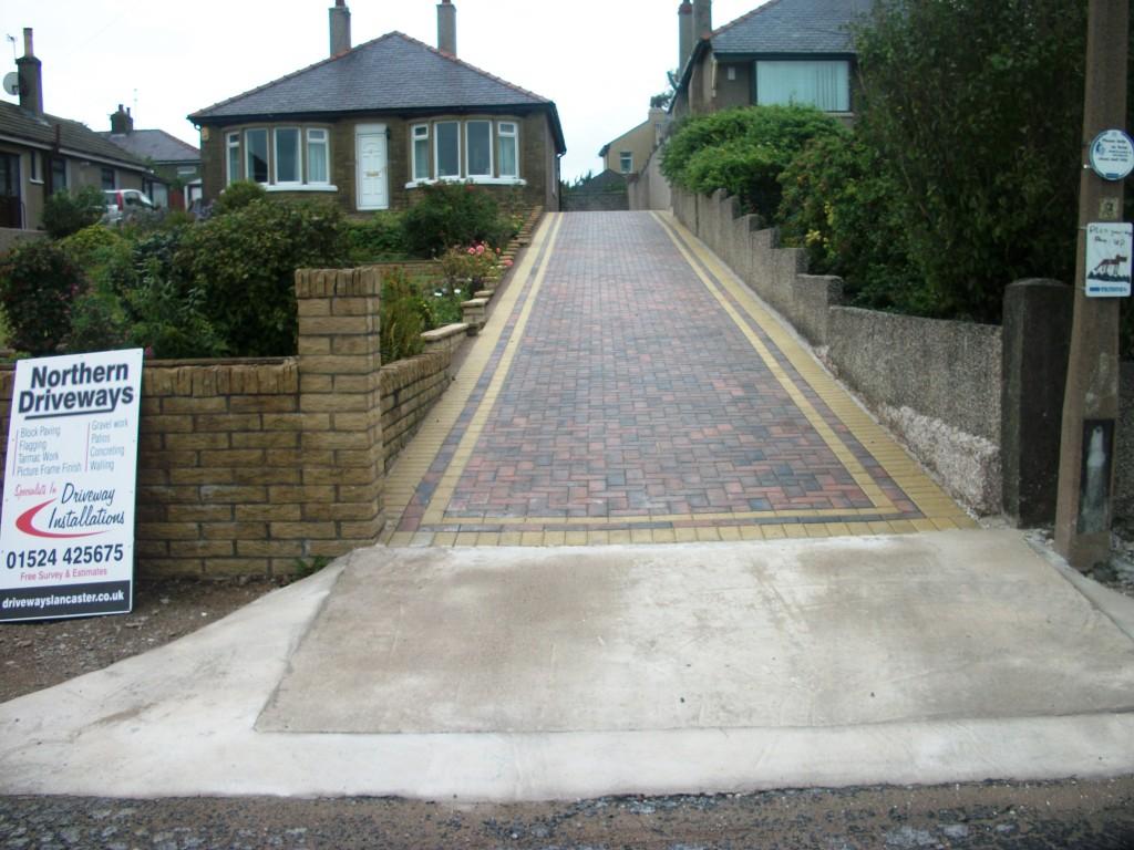 Heysham Blockpaving in Lordsome Road...After